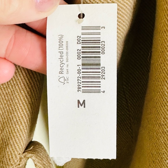 OLD NAVY Women’s Trench Coat Tan Double Breasted Cotton Twill, Size M - Picture 4 of 10